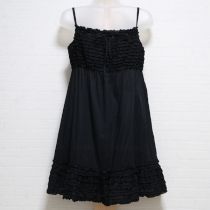 黒ピコフリルローンキャミチュニック