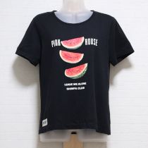 黒スイカプリントTシャツ【3(M)】