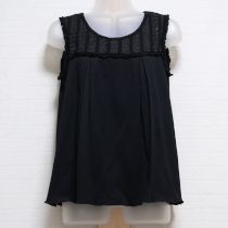 黒リボンレース使いノースリカットソー【9号】