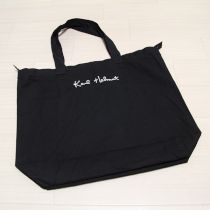 黒ロゴ刺繍トートバッグ