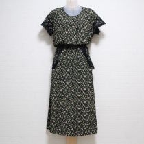 黒豆の花ポリワンピース
