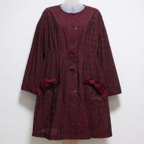 ボルドーリボン使いシアーコート