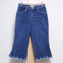 紺ブレード使いデニムパンツ【M】