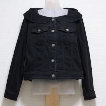 黒薔薇刺繍デニムジャケット【4(L)】