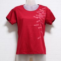 赤ロゴプリントTシャツ【3(M)】
