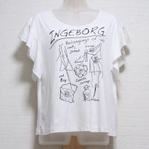 白アイテムプリントTシャツ【3(9号)】
