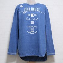 ブルーロゴ長Tシャツ【4(L)】