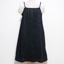 黒ピコフリルローンキャミチュニック