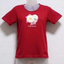 赤マーガレットリボンTシャツ