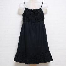 黒ピコフリルローンキャミチュニック