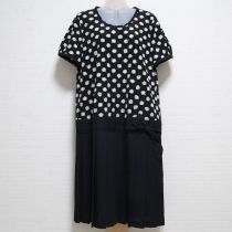 黒シーリングドットワンピース【4(11号)】