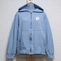 水色ダッフルテディスウェットパーカー