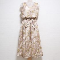 生成ボタニカルサッシュ付きワンピース【9号】