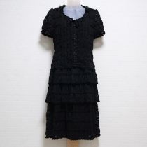 黒フラワーレース段々ワンピース【9号】