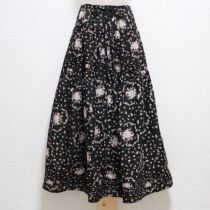 黒マイセン調ブーケローンスカート