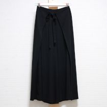 黒ラップ付きカットソーワイドパンツ【3(9号)】