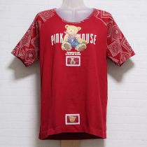 赤バンダナくまTシャツ【L】