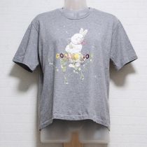 グレーたんぽぽうさぎTシャツ【M】