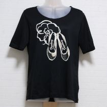 黒カメリア&シューズTシャツ【9号】