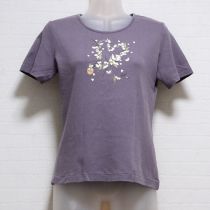 グレー鈴蘭リースTシャツ【M】