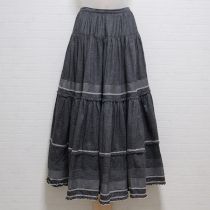 グレースモック刺繍切替えスカート