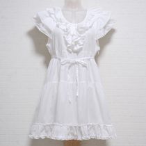 白フリルローンチュニック