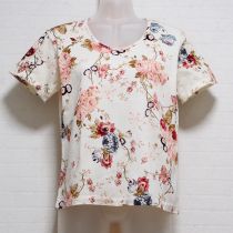生成花プリントTシャツ【M】