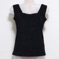 黒ロゴ刺繍パイルカットソー