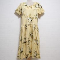 クリーム鈴蘭ブーケカットソーワンピース