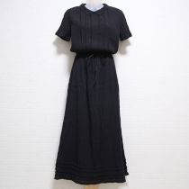 黒楊柳ワンピース