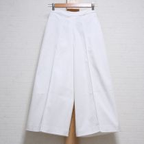 白カルゼストレッチワイドパンツ【3(9号)】