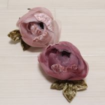 ピンク薔薇コサージュ2個セット