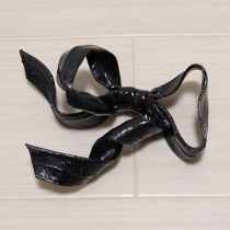 黒リボンコサージュ