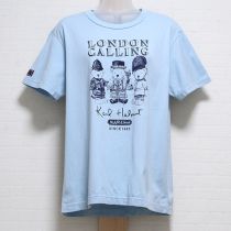 水色ロンドンコーリングカールくんTシャツ【4(L)】