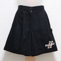 黒キャラメルプリントショートパンツ