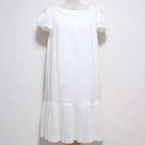 オフ白プリーツ使いセットアップカットソーチュニック【3(9号)】