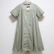 薄荷ローンフリルデニムワンピース