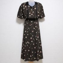 黒レース使いマーガレットポリワンピース
