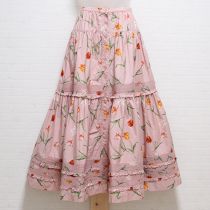 ピンクチューリップスカート
