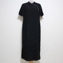 黒薔薇柄チャイナワンピース【M】