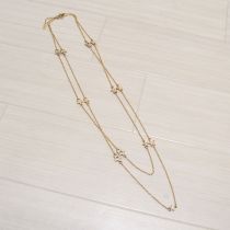 星モチーフ斜め掛けネックレス