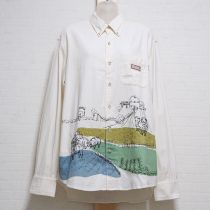 生成ひつじ刺繍ボタンダウンシャツ