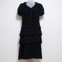 黒フラワーレース段々ワンピース【9号】