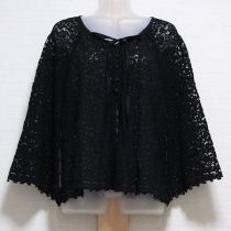 黒レース編み2WAYカーディガン