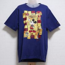 紺ミッキーマウスTシャツ【L】