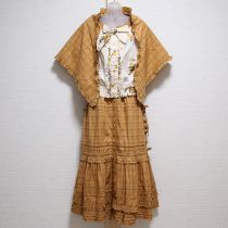 生成×からしたんぽぽブラウス&オリチェスカートストール付き
