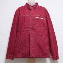 赤ロゴ入りデニムジャケット【L】