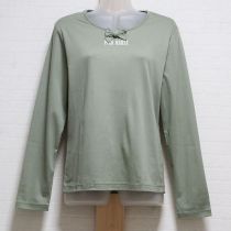 薄荷リボンモチーフ付きロゴカットソー【4(L)】