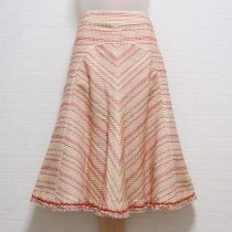 オレンジ系総刺繍スカート