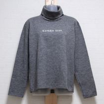グレーロゴタートルカットソー